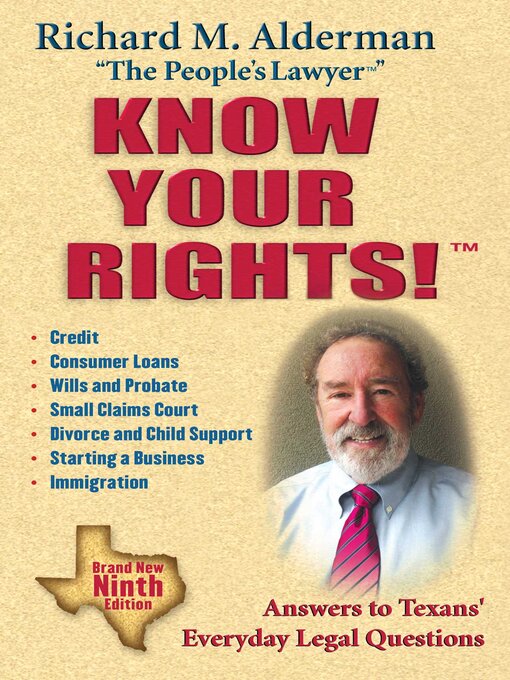 Title details for Know Your Rights! by Richard M. Alderman - Wait list
